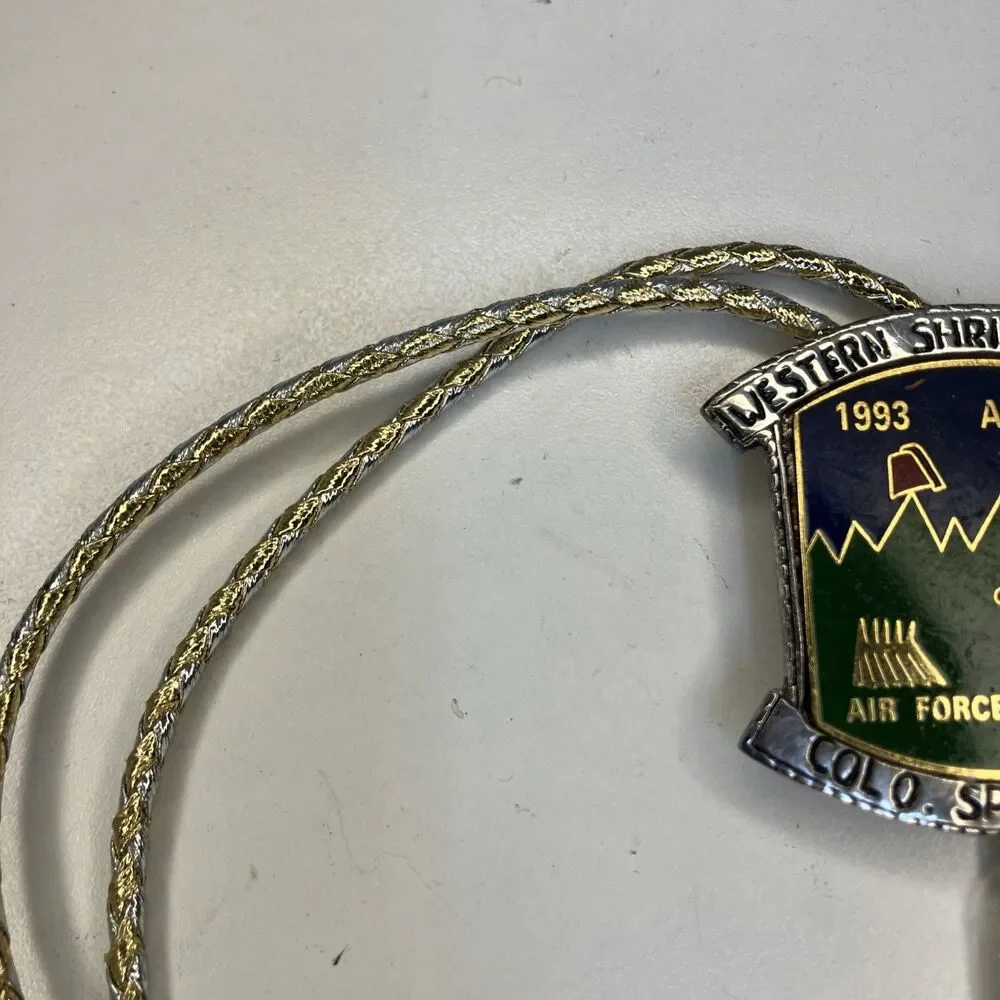VTG 1993 Bolo Tie Al Kaly Are Force Academy Col Springs